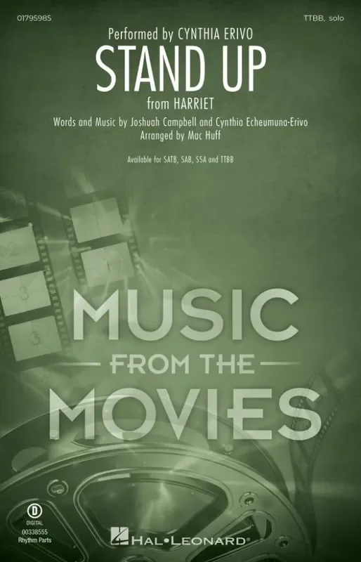 Cynthia Echeumuna-Erivo Stand Up (Arr. Mac Huff) Männerchor mit Begleitung