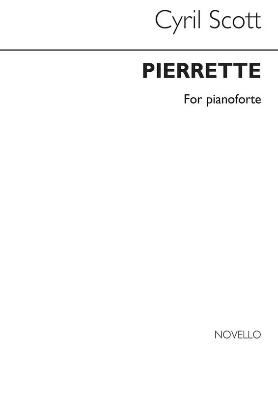 Cyril Scott Pierrette for Piano Klavier Solo