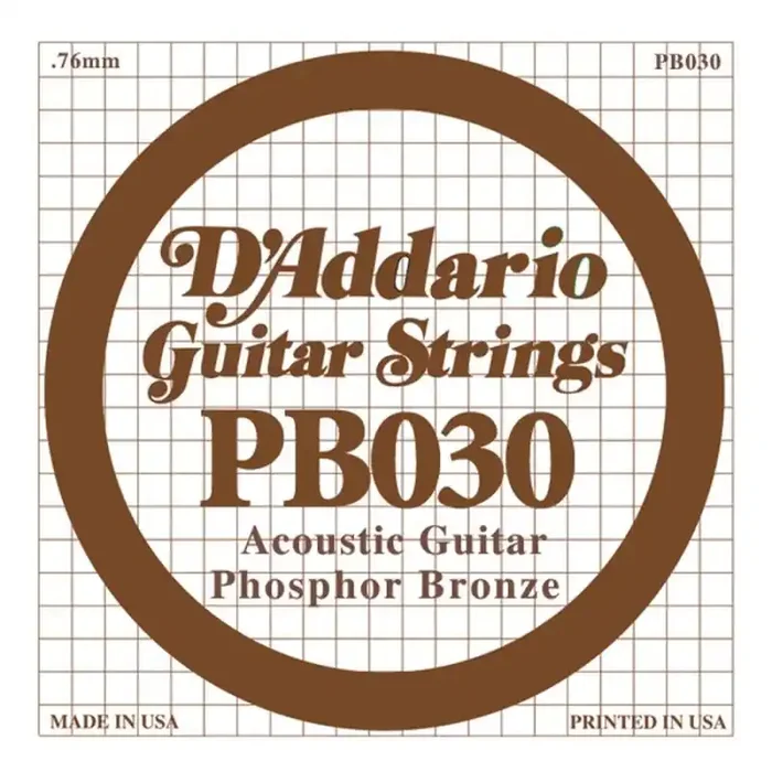 D‘Addario Phosphor Bronze .030 snaar, phosphor bronze