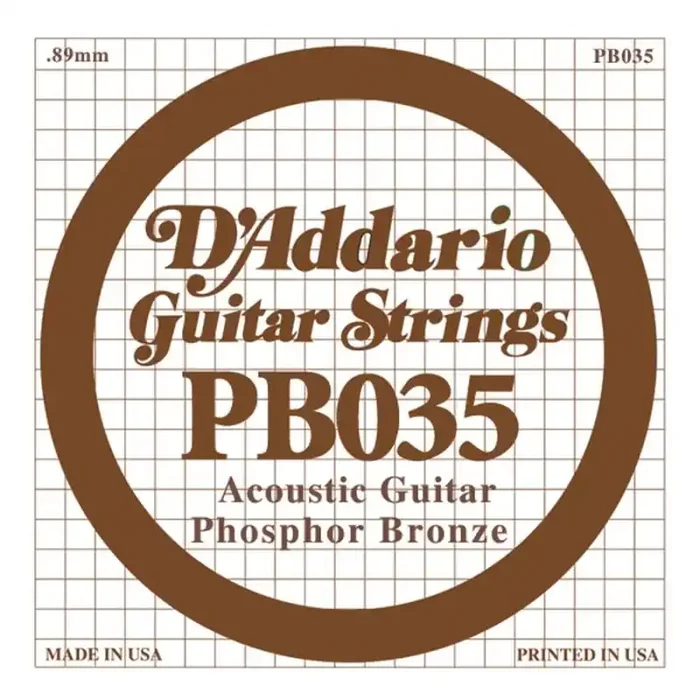 D‘Addario Phosphor Bronze .035 snaar, phosphor bronze
