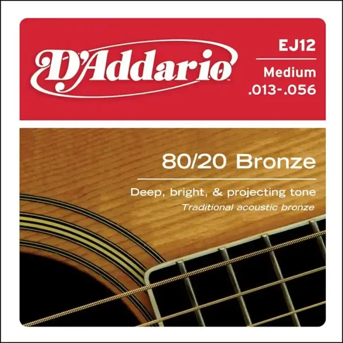 D‘Addario Phosphor Bronze snarenset akoestisch, 80/20 bronze, medium, 013-017-026-035-045-056