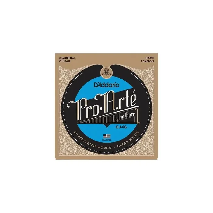 D‘Addario Pro Arte snarenset klassiek, hard tension, clear nylon trebles en silverplated basses