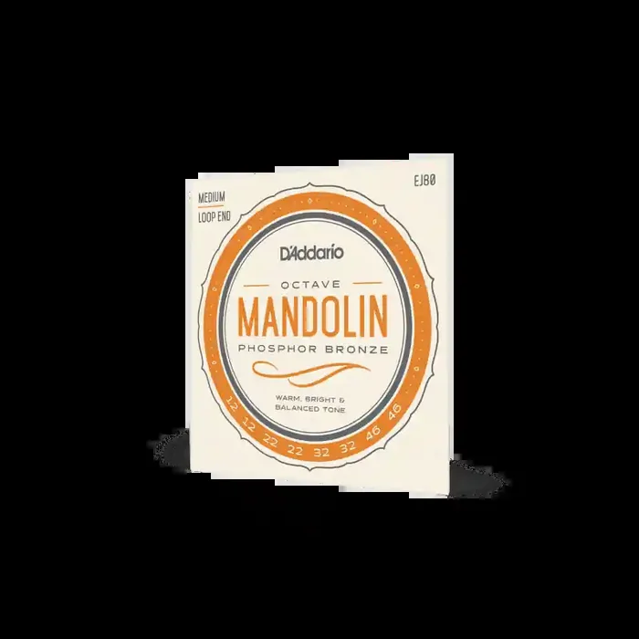 D‘Addario snarenset octave mandoline, medium, 012-012 022-022 032-032 046-046 EJ80