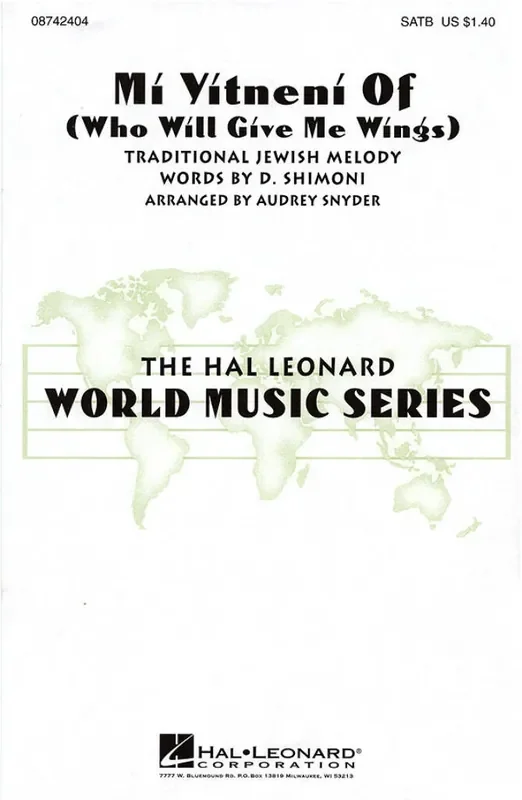 D. Shimoni Mi Yitneni Of (Arr. Audrey Snyder) Gemischter Chor mit Begleitung