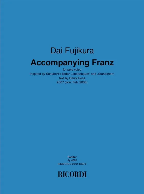 Dai Fujikura Accompanying Franz Gesang Solo