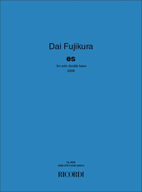 Dai Fujikura Es Kontrabass Solo