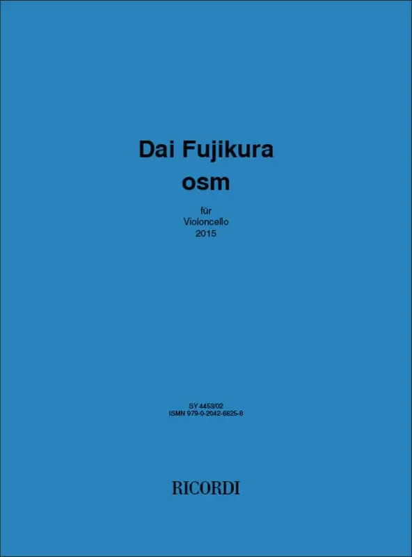 Dai Fujikura osm Cello Solo