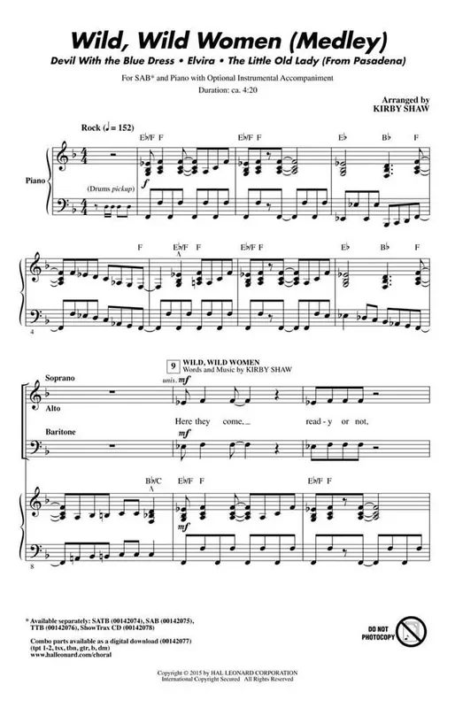 Dallas Frazier Wild, Wild Women (Arr. Kirby Shaw) Gemischter Chor mit Begleitung