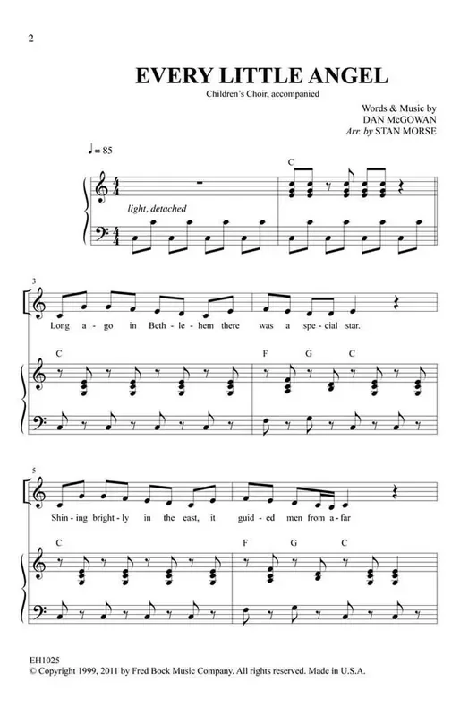 Dan McGowan Every Little Angel (Arr. Stan Morse) Gemischter Chor mit Begleitung