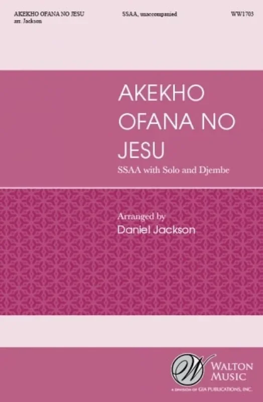 Daniël Jackson Akekhi Ofana No Jesu Frauenchor mit Begleitung