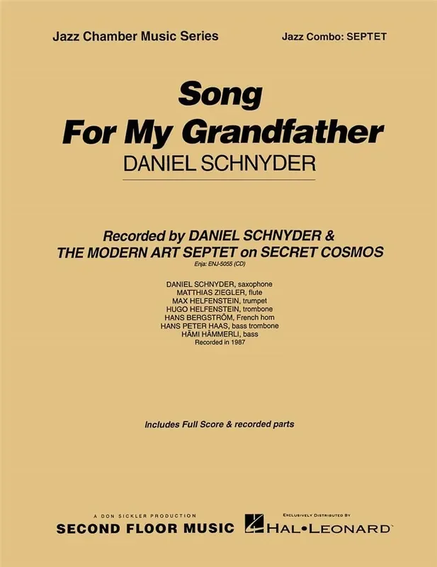 Daniel Schnyder Song for My Grandfather Jazz Ensemble