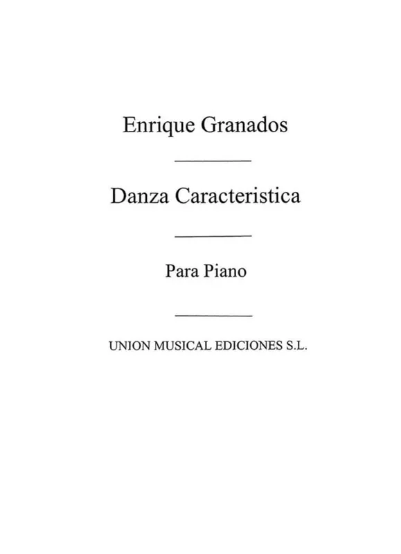 Danza Caracteristica For Piano Klavier Solo