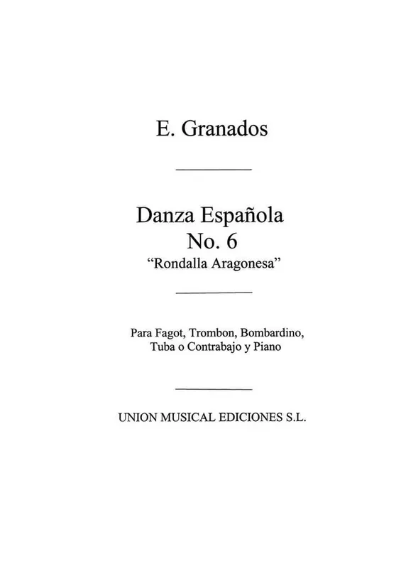 Danza Espanola 6 Rondalla Aragonesa Fagott mit Begleitung