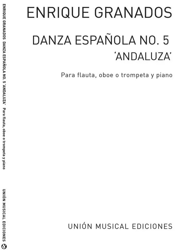 Danza Espanola No.5 Andaluza Flöte mit Begleitung