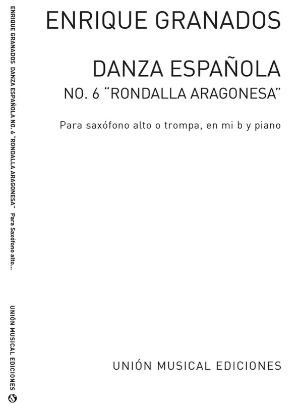 Danza Espanola No.6 Altsaxophon mit Begleitung