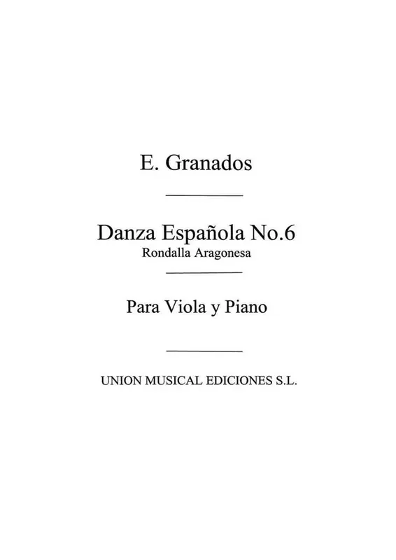 Danza Espanola No.6 Rondalla Aragonesa Viola mit Begleitung