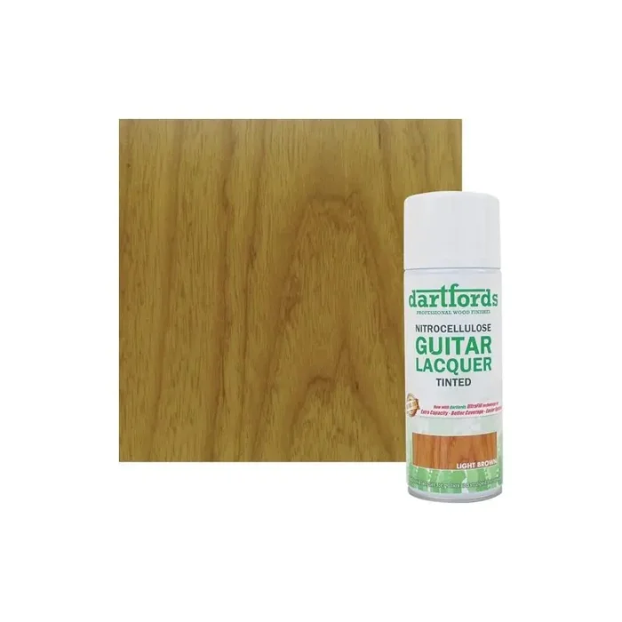 Dartfords Nitrocellulose Lacquer Light Brown – 400ml aerosol