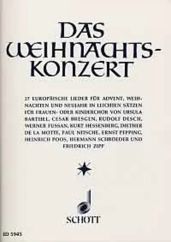 Das Weihnachtskonzert Frauenchor mit Begleitung