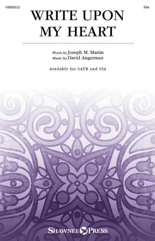 David Angerman Write Upon My Heart Frauenchor mit Begleitung