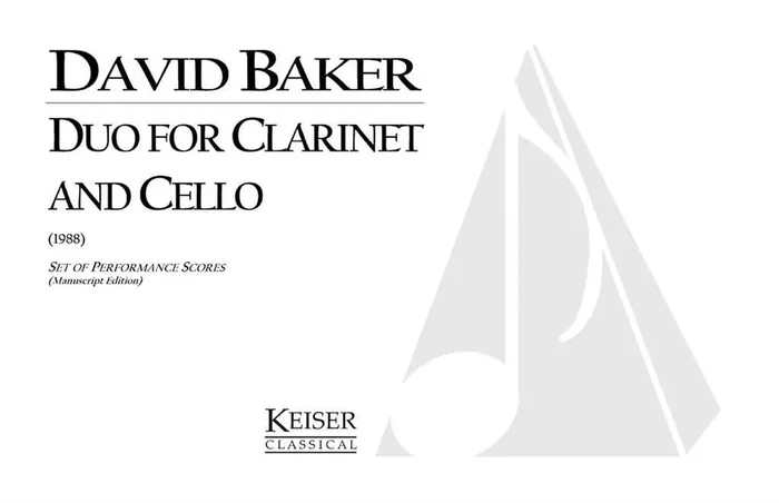 David Baker Duo for Clarinet and Cello Kammerensemble