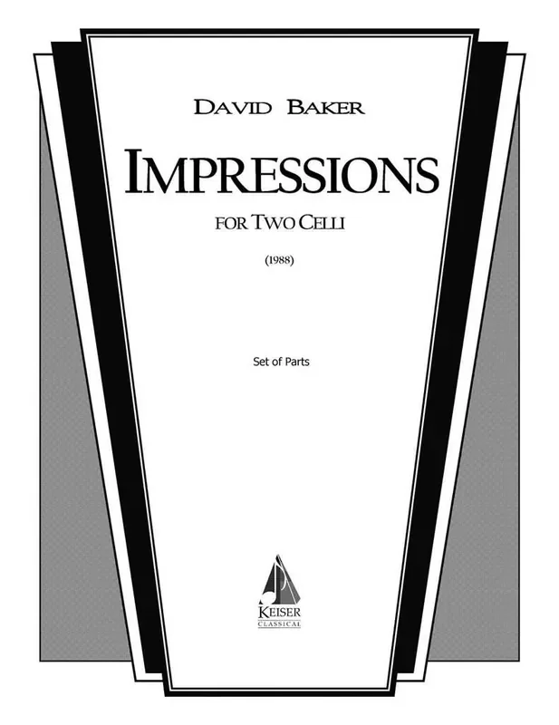 David Baker Impressions Cello Duett
