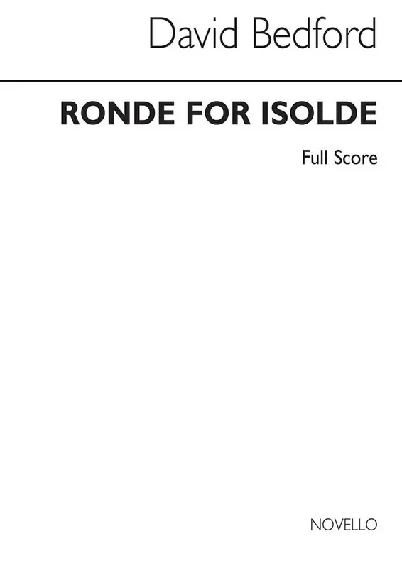 David Bedford Ronde For Isolde (Orchestral Score) Orchester