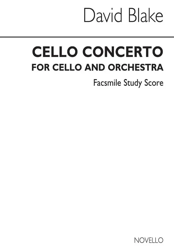 David Blake Cello Concerto Orchester mit Solo