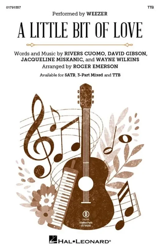 David Gibson A Little Bit Of Love (Arr. Roger Emerson) Männerchor mit Begleitung