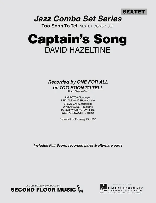 David Hazeltine Captain‘s Song Jazz Ensemble