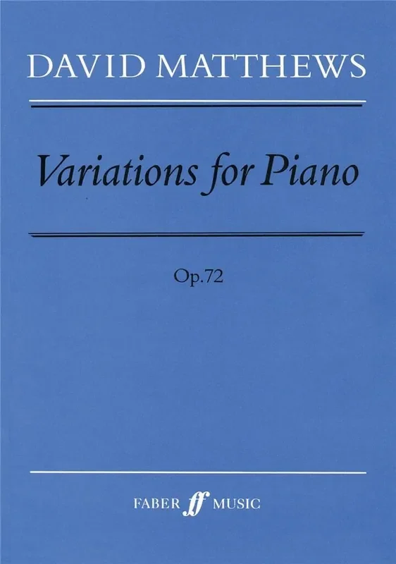 David Matthews Variations Klavier Solo