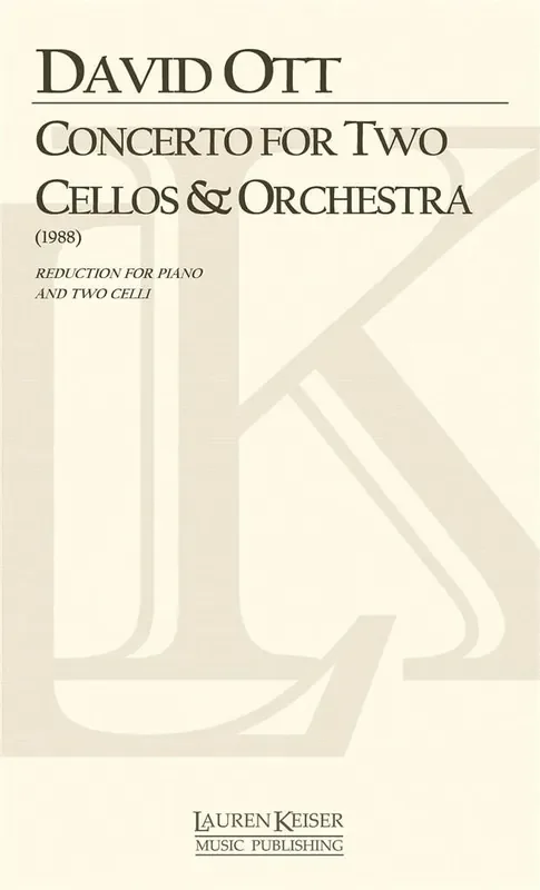 David Ott Concerto for Two Cellos and Orchestra Orchester mit Solo