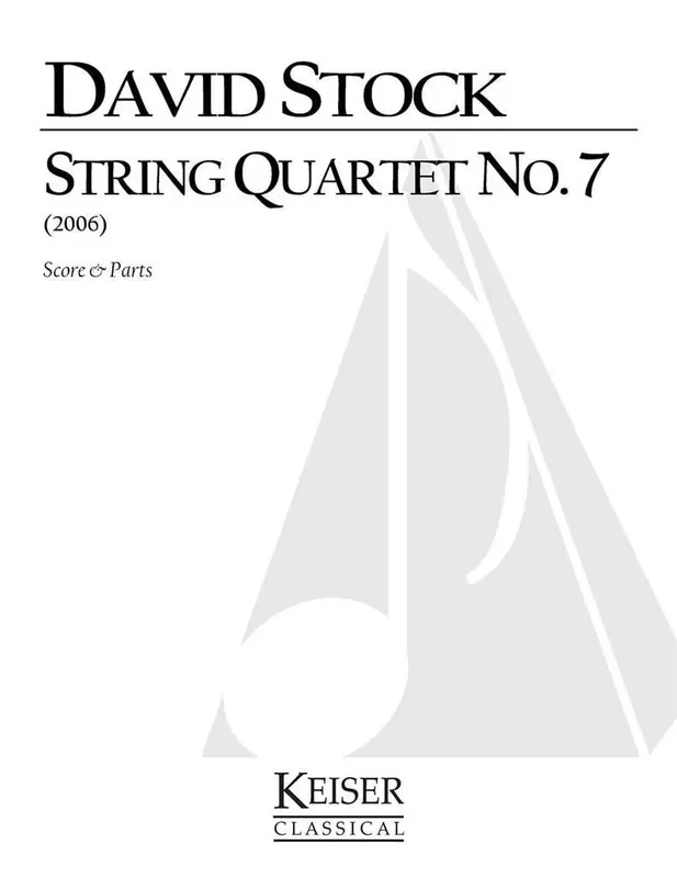 David Stock String Quartet No. 7 Streichquartett