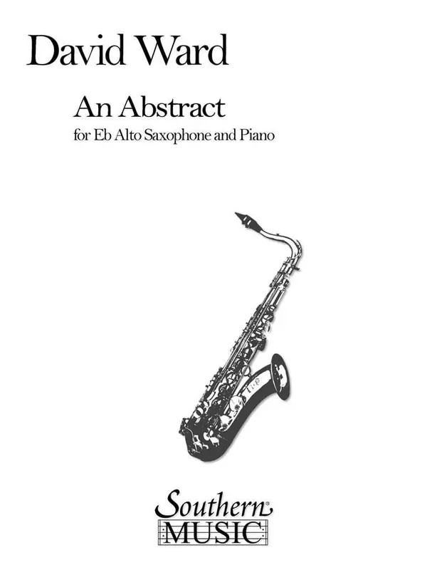 David Ward Abstract, An Altsaxophon