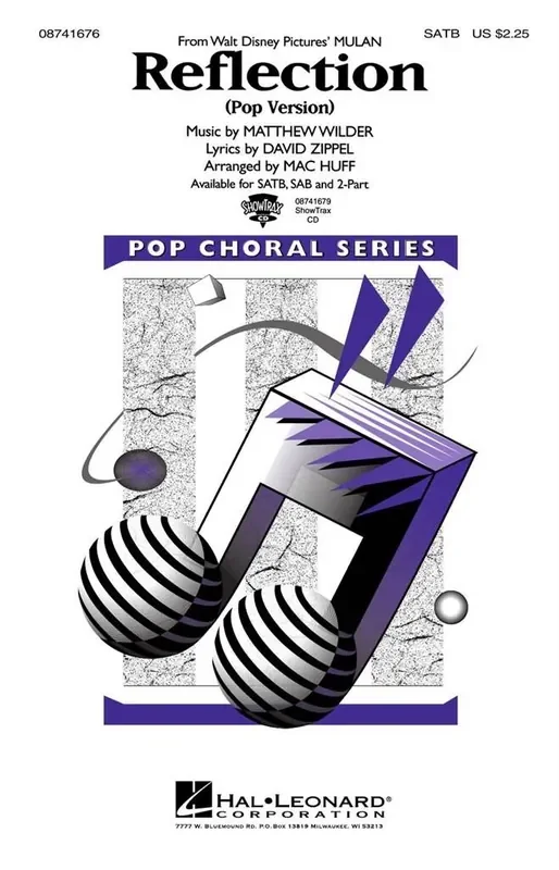 David Zippel Reflection (Arr. Mac Huff) Gemischter Chor mit Begleitung