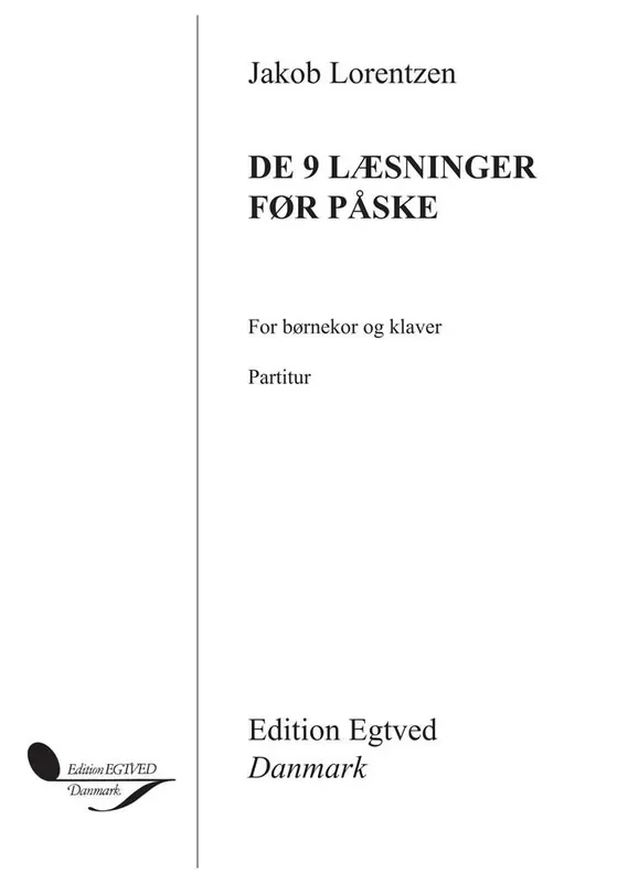 De 9 Læsninger Før Påske Frauenchor mit Klavier/Orgel