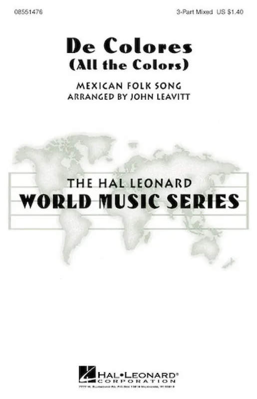 De Colores (All the Colors) (Arr. John Leavitt) Frauenchor mit Begleitung