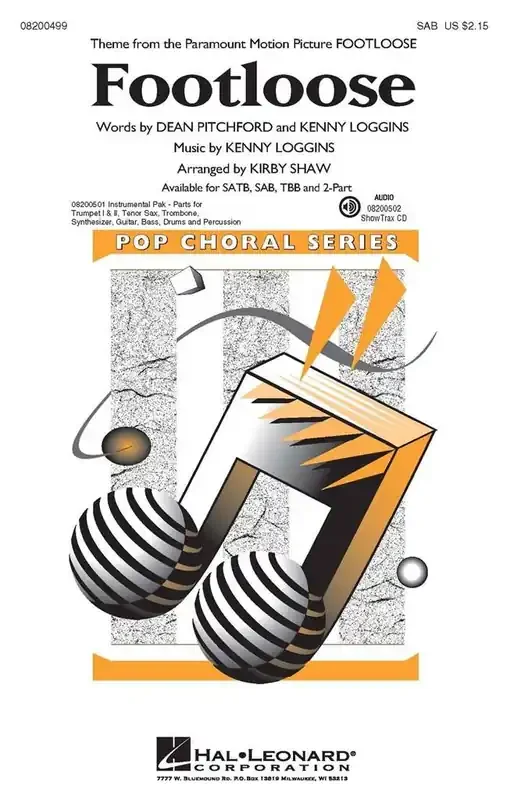 Dean Pitchford Footloose (Arr. Kirby Shaw) Gemischter Chor mit Begleitung