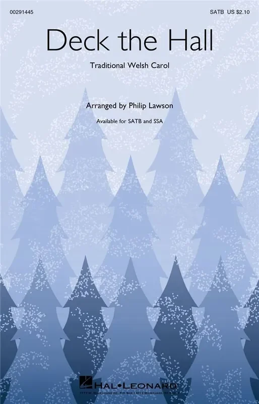 Deck the hall (Arr. Philip Lawson) Gemischter Chor mit Klavier/Orgel