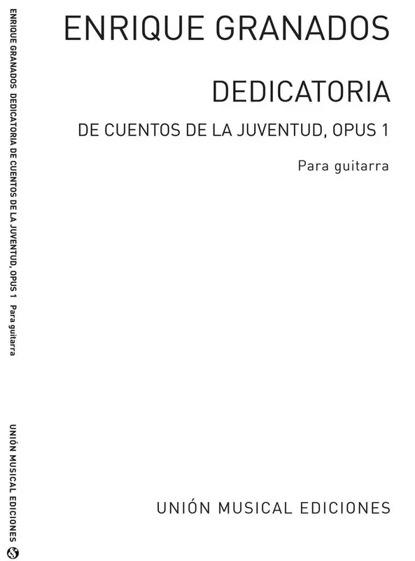 Didicatoria Op.1 Gitarre Solo