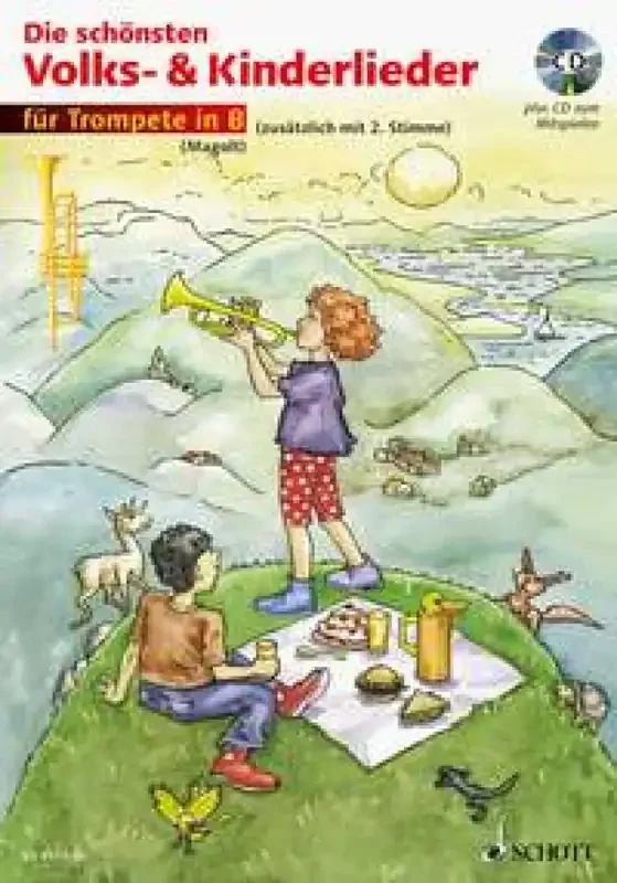 Die Schönsten Volks- Und Kinderlieder (Arr. Hans Magolt) Trompete Solo