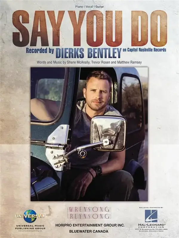 Dierks Bentley Say You Do Gesang mit Klavier