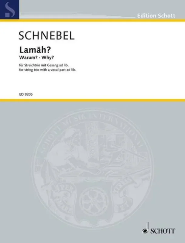 Dieter Schnebel Lamah (Warum) Streichensemble
