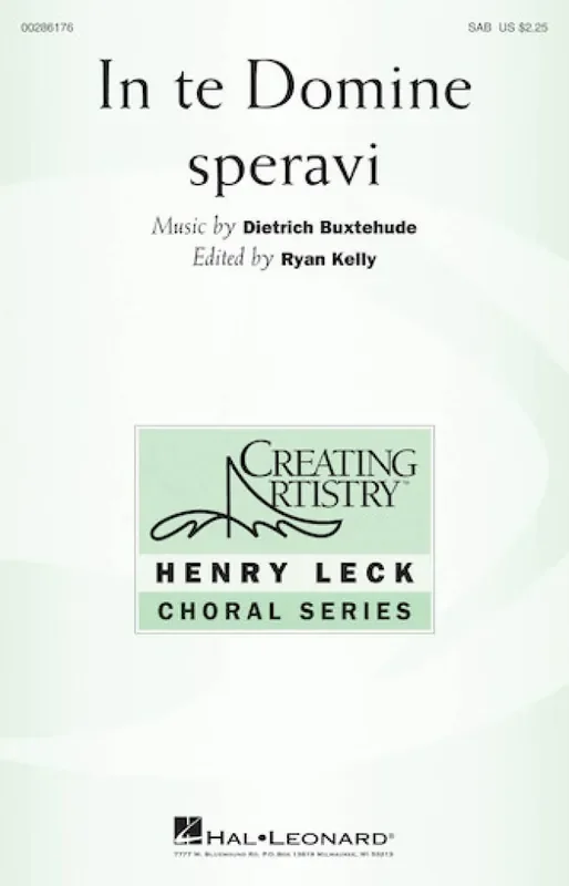 Dietrich Buxtehude In Te Domine Speravi Gemischter Chor mit Begleitung