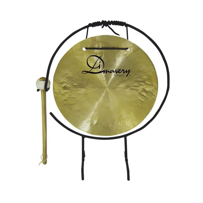 Dimavery Gong, 25cm with stand/clapper