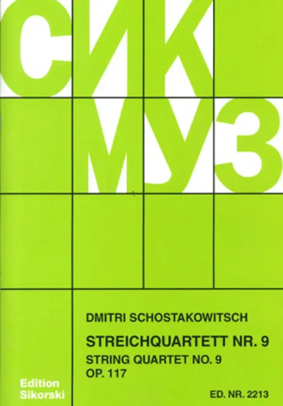 Dimitri Shostakovich Streichquartett Nr. 9 Streichquartett
