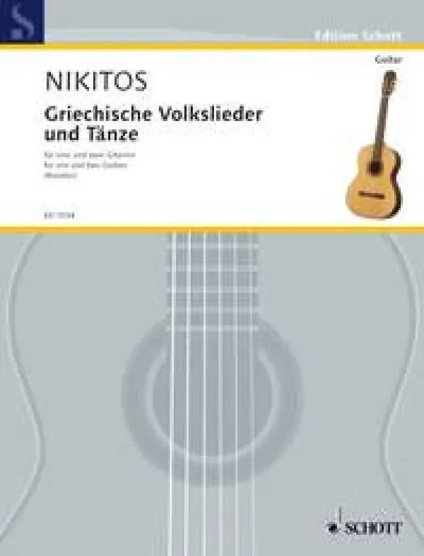 Dimitris Nikitos Griechische Volkslieder u. Tänze in leichten Sätze Gitarre Duett