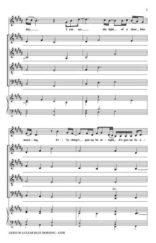 Dolly Parton Light of a Clear Blue Morning (Arr. Craig Hella Johnson) Gemischter Chor mit Begleitung