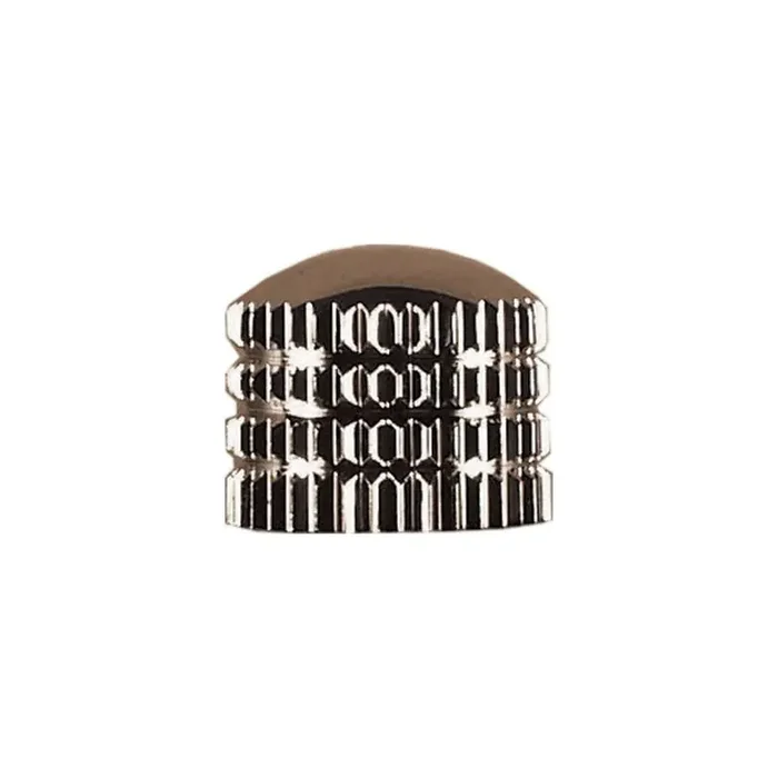 Dome knop, chrome, plastic