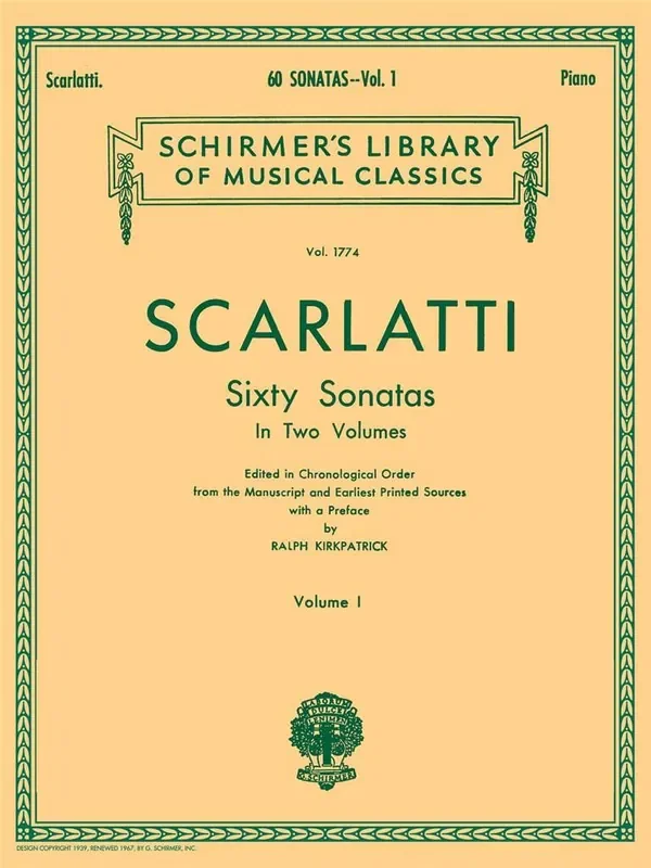 Domenico Scarlatti 60 Sonatas – Volume 1 Klavier Solo