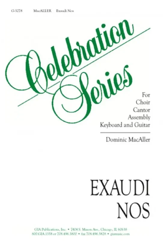 Dominic Mac Aller Exaudi Nos Gemischter Chor mit Klavier/Orgel